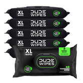 DUDE Wipes paquete frontal Herbal Relief mostrando diseño y cantidad