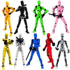 Dumwick Titan 13 vista frontal del set mostrando nueve figuras y presentación