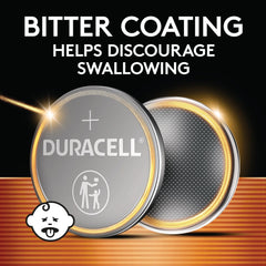 Duracell CR2032 held in hand showing scale and easy installation benefit