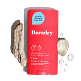 Duradry stick Barça frontal mostrando el envase y beneficio de control diario