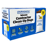 DURASACK paquete frontal mostrando 16 bolsas resistentes para obra y ahorro