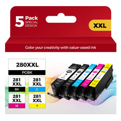 DYEYOY vista frontal del paquete de 5 cartuchos con ahorro