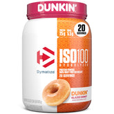 Dymatize bote frontal mostrando etiqueta y beneficios claros