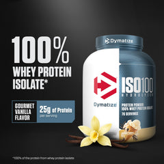 Dymatize ISO100 polvo textura fina y disolución rápida para batidos