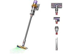 Dyson V15 Detect frontal renovada mostrando diseño y potencia para limpieza completa
