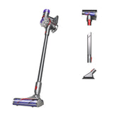 Dyson V8 Plus frontal mostrando diseño y maniobrabilidad para limpiezas rápidas