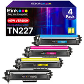 E-Z Ink frente del empaque TN227 mostrando pack de cuatro y beneficio de rendimiento