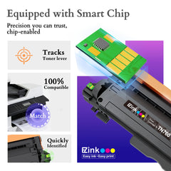 E-Z Ink cartucho TN760 instalado en impresora Brother para uso inmediato
