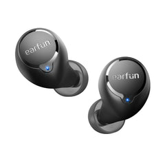 EarFun Free 2S vista frontal mostrando diseño compacto y comodidad