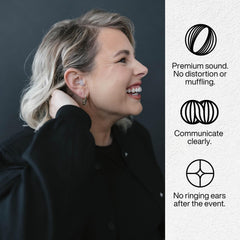 EarPeace filtros acústicos del set para atenuación precisa