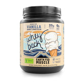 Earth Fed Muscle frasco frontal mostrando etiqueta y tamaño, transmite confianza