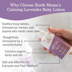 Earth Mama textura de loción ligera que hidrata sin grasitud