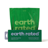 Earth Rated imagen frontal del rollo mostrando 300 bolsas, comodidad
