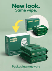 Earth Rated toallita desplegada mostrando tamaño grande y resistencia