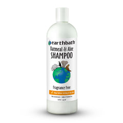 earthbath envase frontal Oatmeal & Aloe mostrando volumen 473 ml y etiqueta clara, ideal para piel sensible