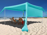 easierhike toldo frontal con pared lateral mostrando sombra amplia