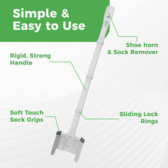 Easy Sock Ox enfoque en el quitacalzas largo para calzar sin agacharse