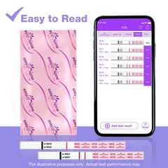 easy@Home primer plano del reactivo en la tira, precisión del área de resultado