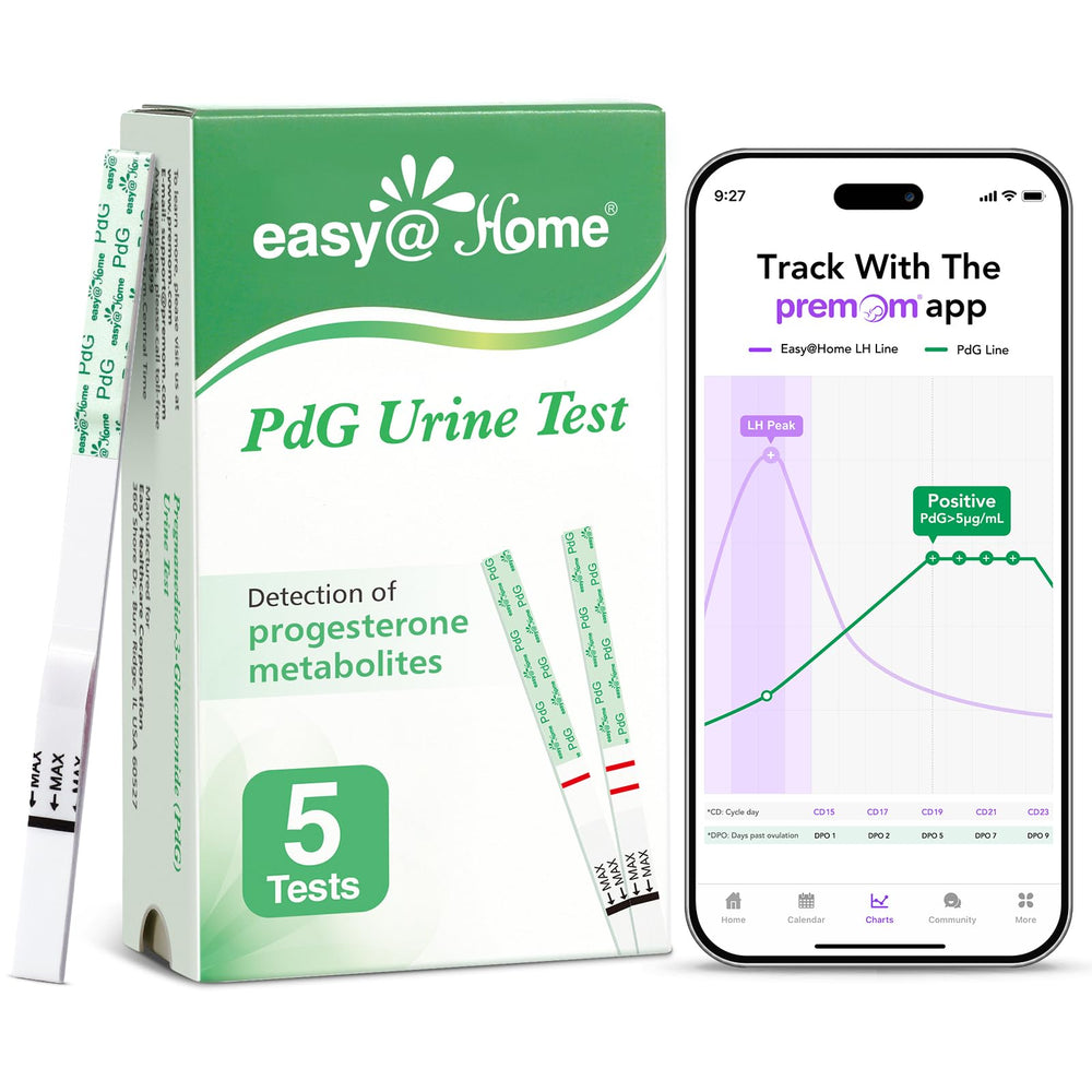Easy@Home empaque frontal del paquete de 5 tiras, identificación clara y ahorro