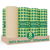 ECOlipak frente del paquete de 8 rollos muestra compostabilidad
