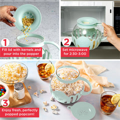 Ecolution Micro-Pop detalle vidrio borosilicato resistente, transparencia segura