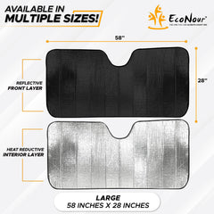 EcoNour parasol plegado y compacto, fácil de guardar