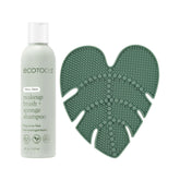 EcoTools alfombrilla y champú frente mostrando kit completo y limpieza efectiva