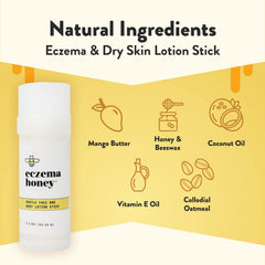 ECZEMA HONEY textura en primer plano con acabado no graso beneficio hidratación