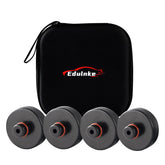 Edulnke frontal empaque mostrando kit de 4 pucks y bolsa para transportar