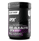 EFX Sports envase frontal de Kre-Alkalyn EFX, presentación clara y práctica