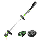 EGO Power+ ST1511T front view showing ergonomic handle and head for easy control
