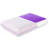 EGOHOME vista frontal de la almohada mostrando la funda reversible y confort