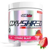 EHP Labs frasco frontal OxyShred Cosmic Blast mostrando diseño y beneficios