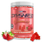 EHP Labs gomitas OxyShred frente mostrando envase y beneficio energía limpia