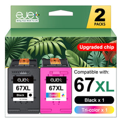 ejet empaque frontal mostrando pack 2 cartuchos, ahorro y compatibilidad