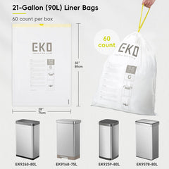 EKO rollo con dispensado fácil listo para extraer una bolsa rápidamente