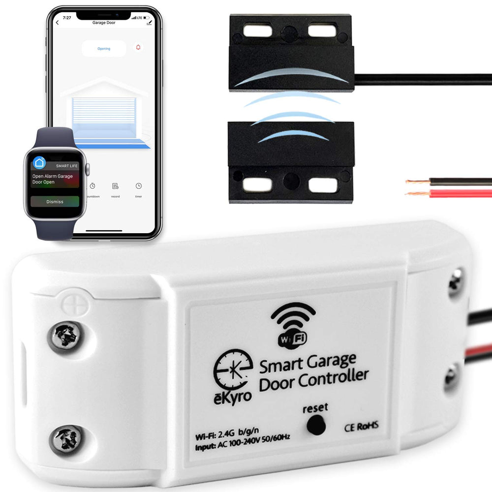 eKyro controlador frontal mostrando sus botones y diseño compacto para control remoto seguro