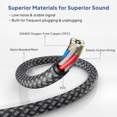 Elebase cable conectado guitarra a amplificador, señal clara