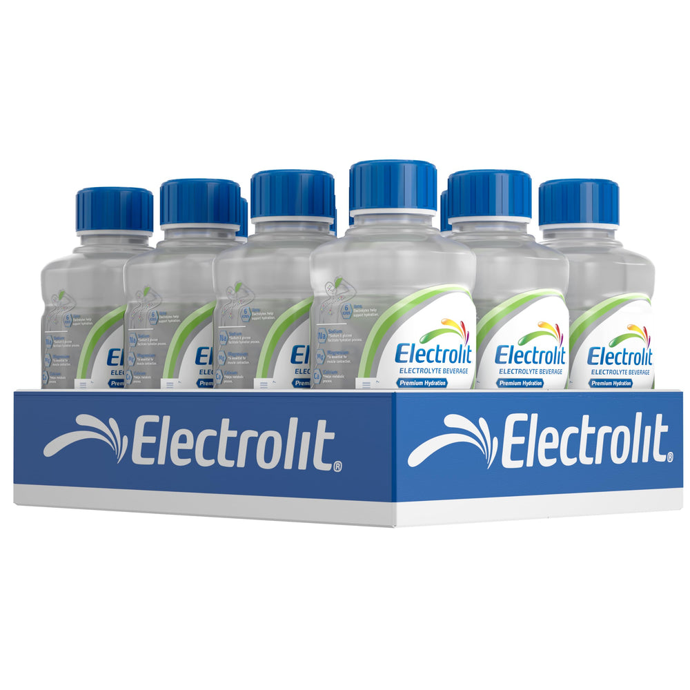Electrolit frente del envase mostrando diseño y sabor coco, hidratación rápida