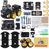 ELEGOO paquete frontal del kit mostrando piezas y caja, ideal para empezar