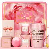 Eletorot canasta spa rosa frontal mostrando todos los artículos y comodidad
