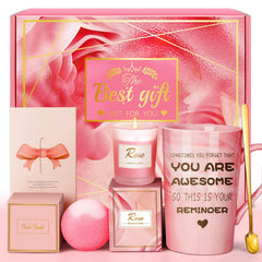 Eletorot canasta spa rosa frontal mostrando todos los artículos y comodidad