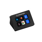 Elgato Stream Deck Mini frontal mostrando iconos, control rápido para transmisiones