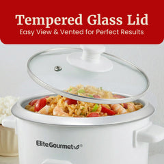 Elite Gourmet tapa de vidrio templado, verificación visual sin abrir