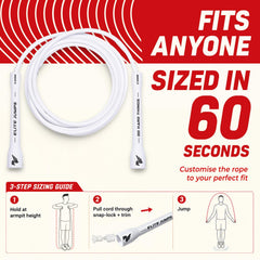 EliteSRS snap-lock cord end showing easy adjustment and secure fit benefit