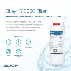 Elkay detalle del interior con carbón activado para mejor sabor y olor