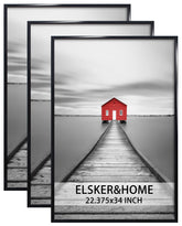 ELSKER&HOME vista frontal del marco negro, muestra limpieza y acabado