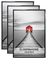 ELSKER&HOME marco 24x36 vista frontal muestra póster con acabado limpio