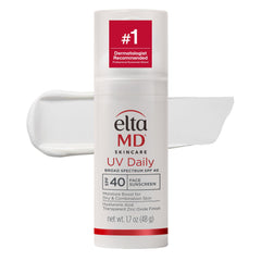 EltaMD envase frontal mostrando tamaño práctico y protección SPF 40