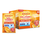 Emergen-C empaque frontal Super Orange mostrando 60 sobres y beneficios
